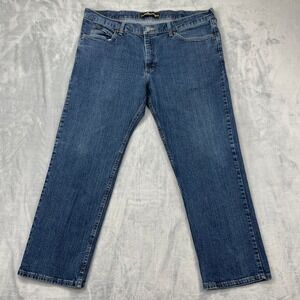 Lee Regular Fit Straight Leg Jeans Mens 40x29 Blue Medium Wash Denim